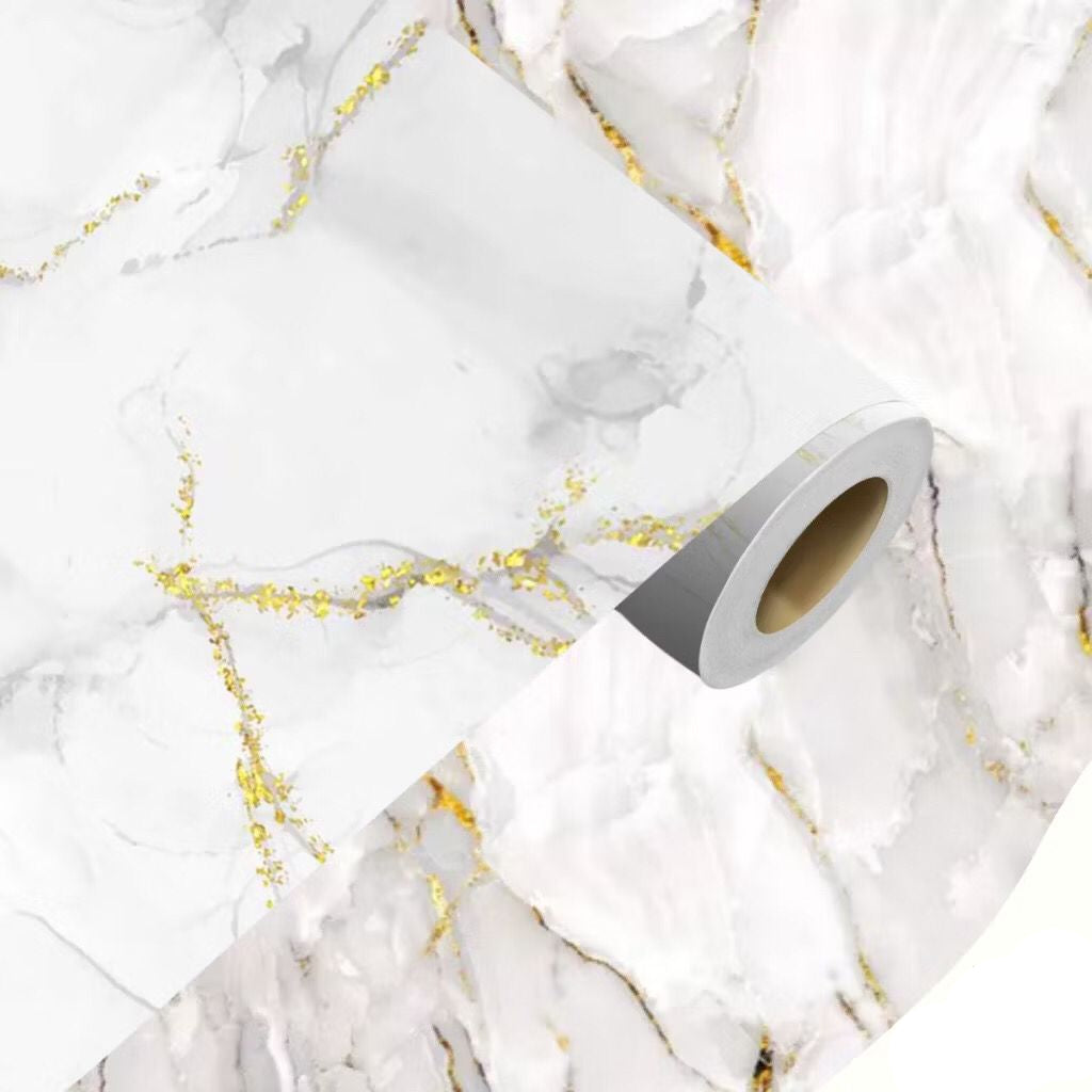 Papel Adesivo de Mármore Luxury Gold